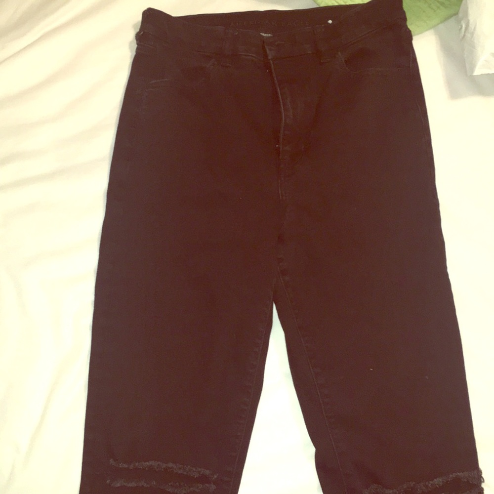 Black American Eagle High Rise Jegging